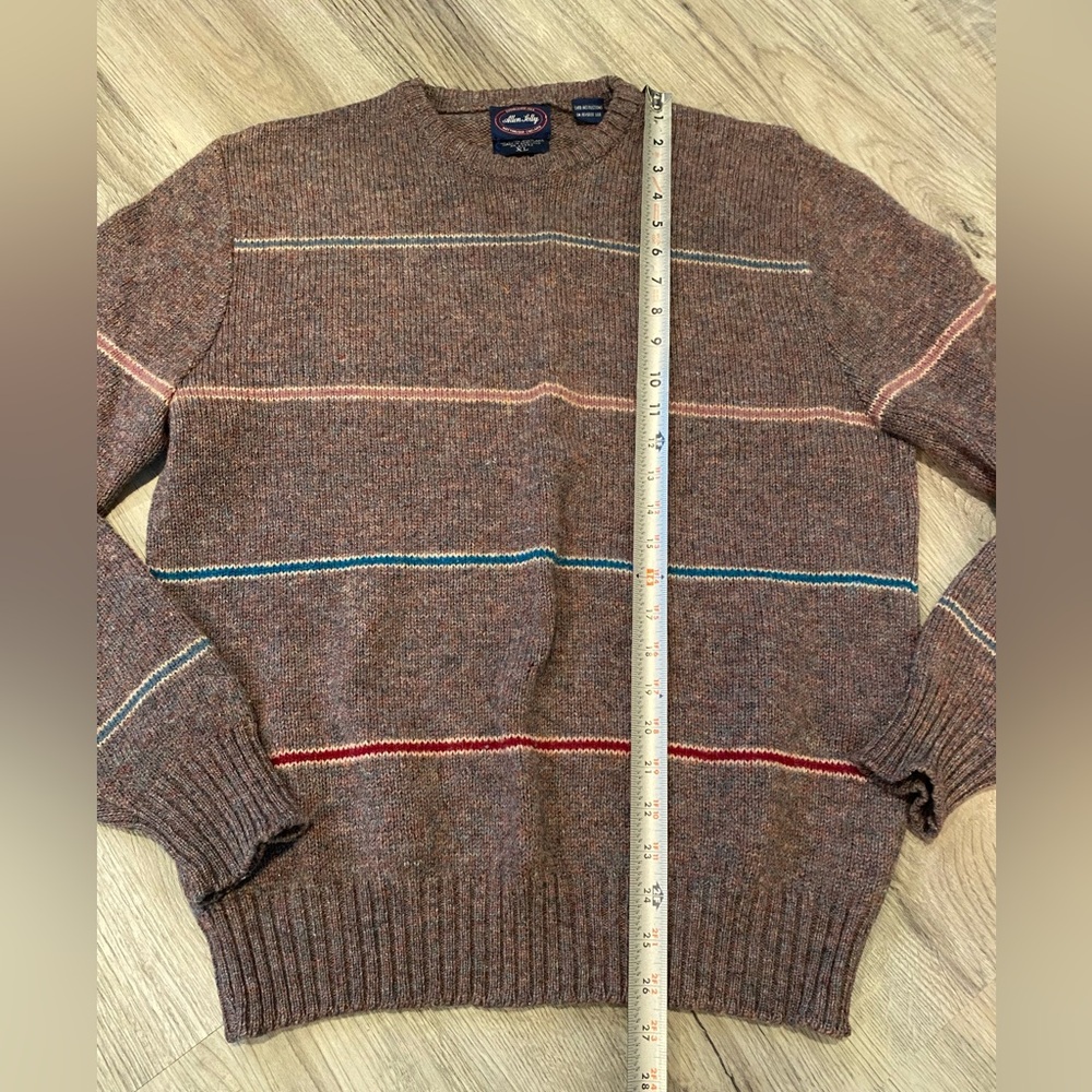 Vintage Allen Solly Sweater Mens Size XL Multicolor Wool Winter - Picture 3 of 5